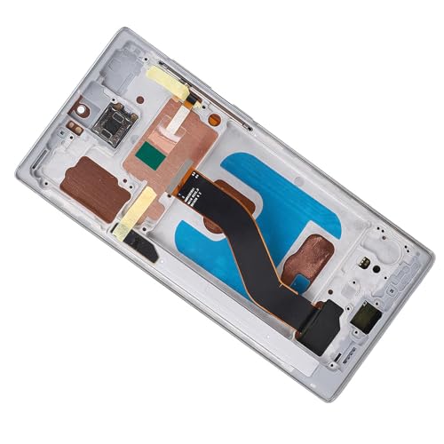 Pantalla LCD para Note 10 elegante acabado plata con marco de 6,3" 6