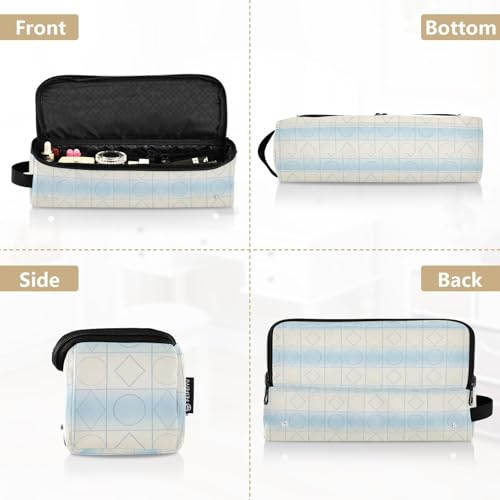 Bolsa de viaje para herramientas de cabello con tapete resistente al calor y cierre, organizador para planchas, rizadores y secadores, azul suave miniatura 5