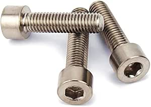 M1.6 M2 M2.5 M3 M4 M5 Stainless Steel Allen Hex Socket Cap Head Screws - DIN912, Metric, Nickel Finish