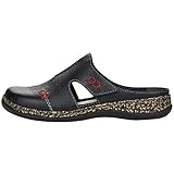 weiche Decksohle Rieker Damen Clogs 46362-00 schwarz Gr. 41