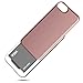 DesignSkin iPhone 8 Sliding Card Holder Case, Extreme Heavy Duty Triple Layer Bumper Protection Wallet Cover with Storage Slot for Slider iPhone 6/7 / 8 - Rose Gold