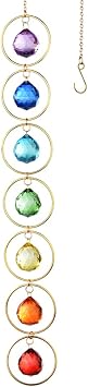 7-Chakra Hanging Crystal Chakra Suncatcher Chakra Wall Decor for Meditation