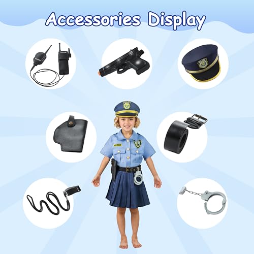 Disfraz Niña Oficial de Policía Talla 2T-14 miniatura 4