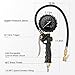 AstroAI Tire Pressure Gauge, Tire Inflator Gauge 230 PSI Heavy Duty with 360° Rotatable Dial and Air Chuck, Bike Presta Valve Adapter, 4 Valve Caps, Compatible with Bicycle/Truck/SUV/Motorcyle/RV