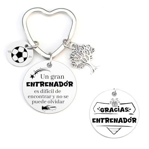 XQXQXZ Llavero de Regalo para Entrenador, Mensaje Inspirador en Español, Regalos para Entrenadores, Profesores, Regalo del día del Maestro (1) XQXQXZ Llavero de Regalo para Entrenador, Mensaje Inspirador en Español, Regalos para Entrenadores, Profesores, Regalo del día del Maestro (1)
