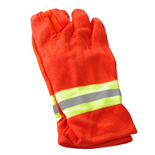 Yardenfun 1pair -scalding Rescue Gloves Firemen Gloves for Emergency Response Thickened Breathable Design for Outdoor and