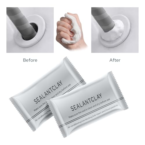 Image of 12-Pack New Type White Waterproof Sealant Mastic, Repair Sealing Clay, Quick Mending Mud for Drain Connection, Wall Hole, Air Conditioning Hole Waterproof Seal Putty