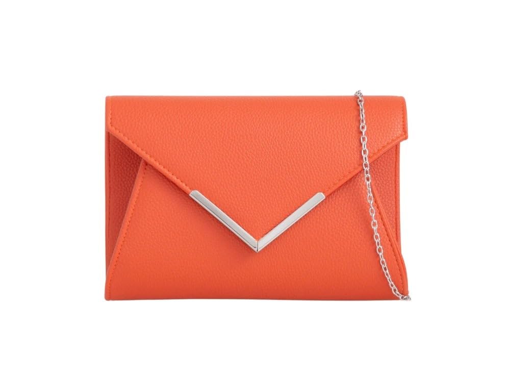 Pochette à cadre métallique en similicuir Girly Handbags pour femme