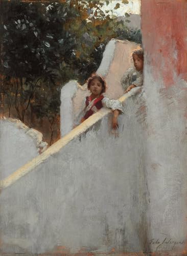 Peinture Huile Souvenirs de Ricordi Sargent Grand Format Anti-Reflet 60x90