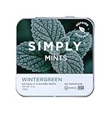 SIMPLY MINTS Natural Wintergreen Breath Mints, 6 Pack (180 Pieces), Made With Real Wintergreen Oil | Aspartame-Free, Sorbitol-Free, Xylitol-Free, Vegan, Kosher, Non-GMO