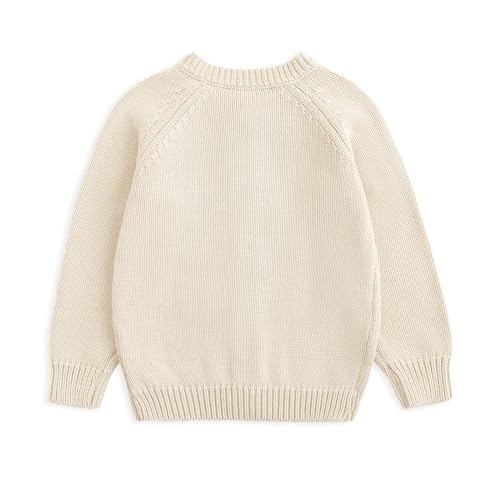 Image of Simplee kids Baby Girl Thin Sweater Solid White Pink Cardigans for Toddler 0-3Years