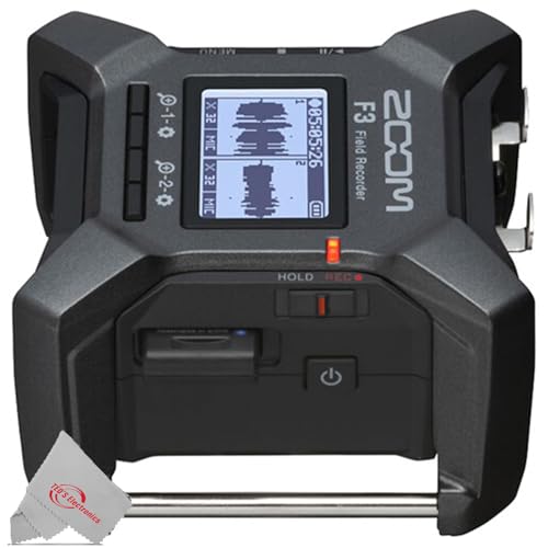 Zoom F3 2-In / 2-Track Portable Field Recorder + Zoom BTA-1 Bluetooth Adaptor + 32GB MicroSD Card + Xtreme Power Series 4AA/AAA Battery Charger