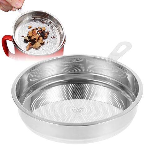 Colador de para freidora, separador de acero inoxidable de alimenticio, colador de, para cocinar teteras, jugos, hornear, harina de cóctel