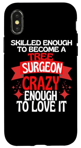 樹木外科医になる熟練の技 スマホケース iPhone X/XS 用