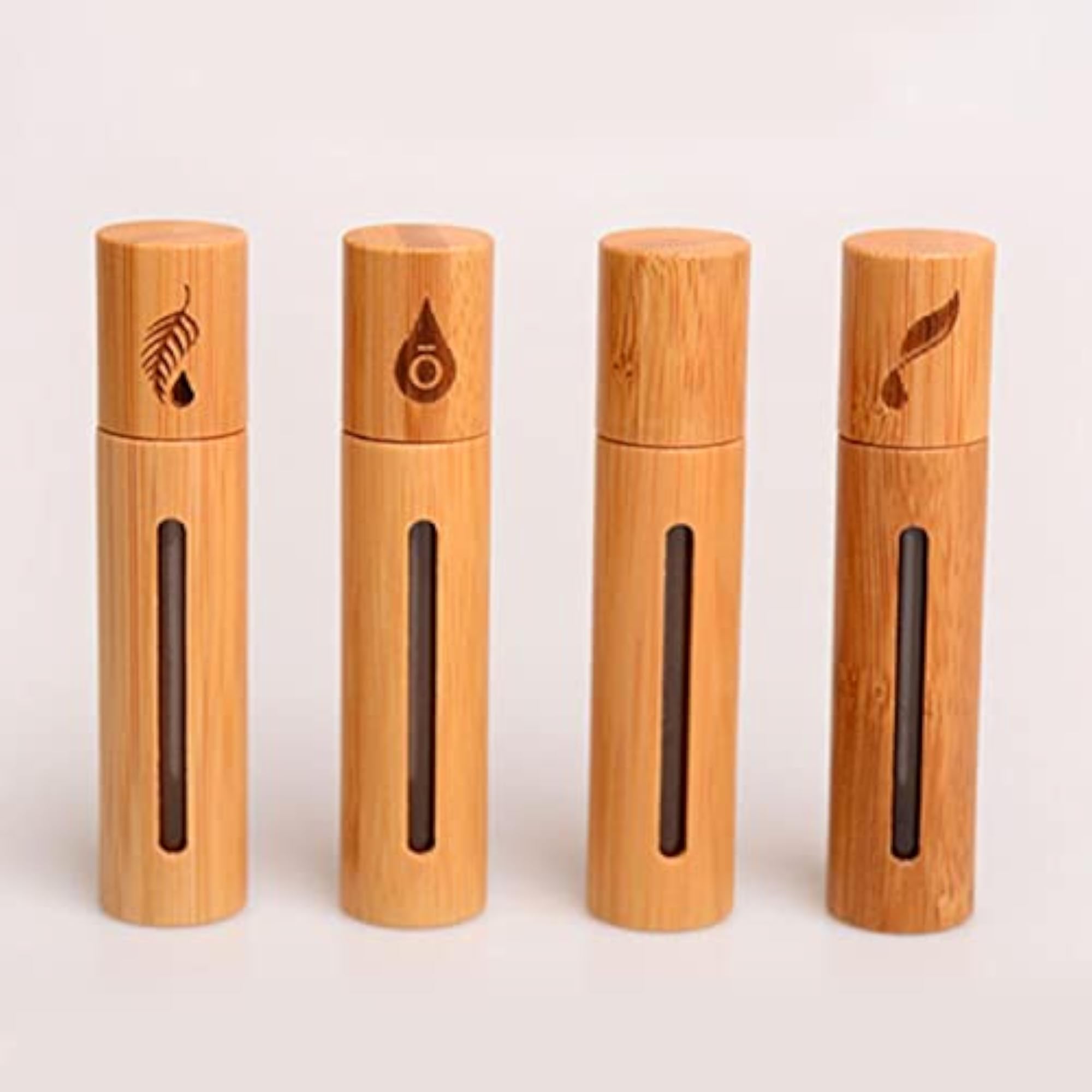 6x10Ml Essential Oil Roller Bottles Container Refillable for Travel