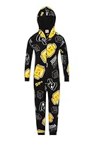 LEGO Gaming Mode Boys Girls Fleece Black AOP Sleepsuit Kids Onesie (6-7 Years)