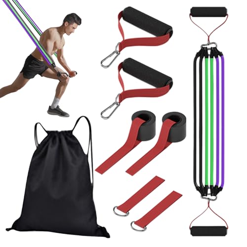 Kit de bandes de résistance en latex naturel pour fitness maison et pilates