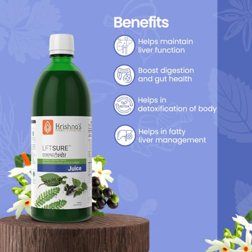 Image of Krishna's LFT Sure Juice - Enriched With 13 herbs - Natural Liver Cleanse & Detox Drink | Supports Liver Health & Digestion - 1000 ml