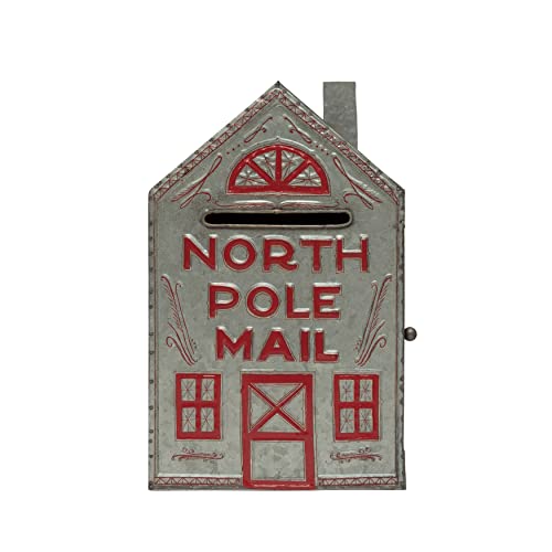 Creative Co-Op Galvanized Metal Post Box