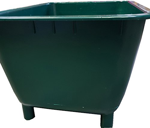 UvV 2. Wahl Regentonne, Pflanzgefäß - 200 Liter Grossbehälter grün mit Standfüßen aus HD-PE – Bild 3