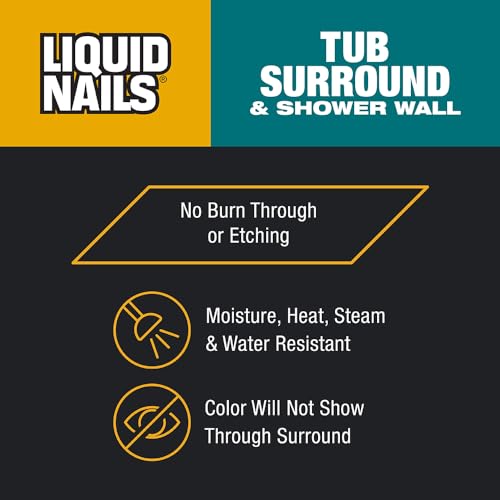 Liquid Nails Tub Surround 10 oz. Bright White Interior Tub and Shower Adhesive