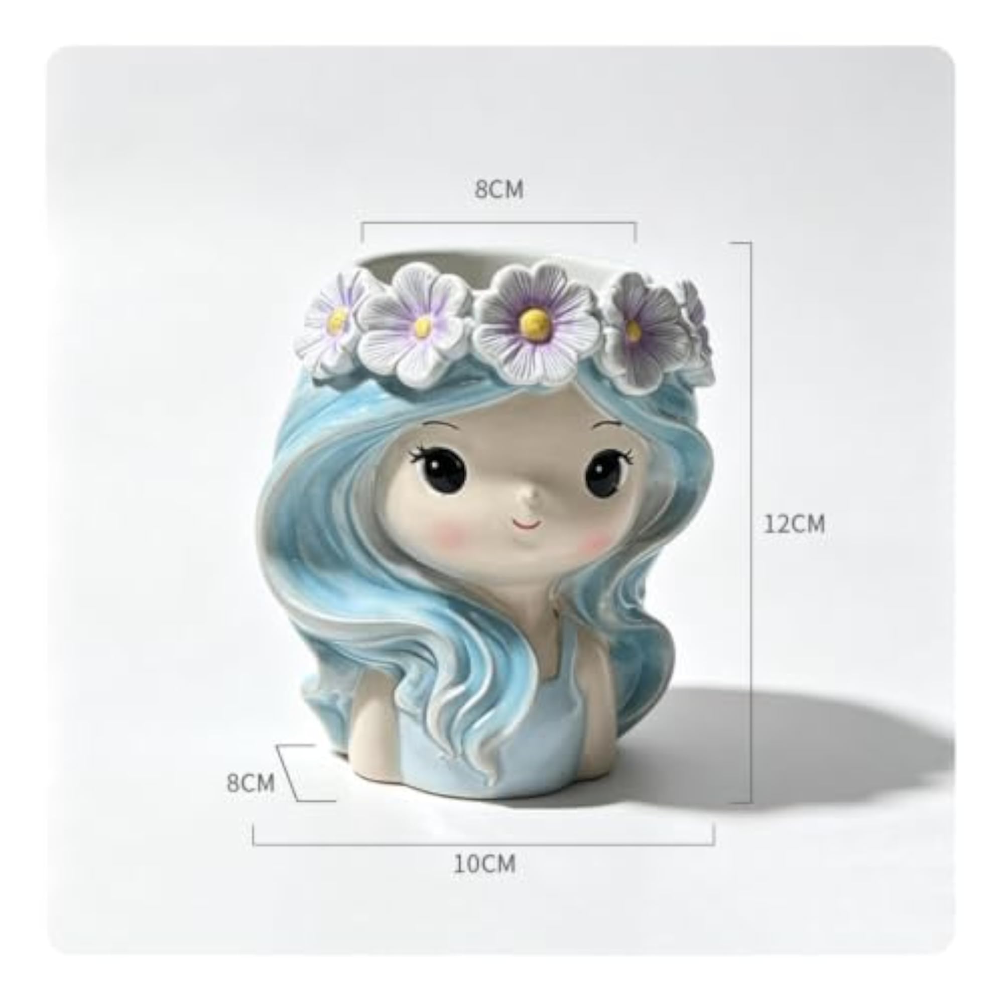 Cute Head Planter for Desktop Decoration