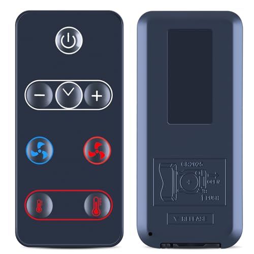 GOUYESHO Nue - Mando a distancia de repuesto compatible con ventilador y calefactor Rowenta 2 en 1 HQ7111, HQ7112