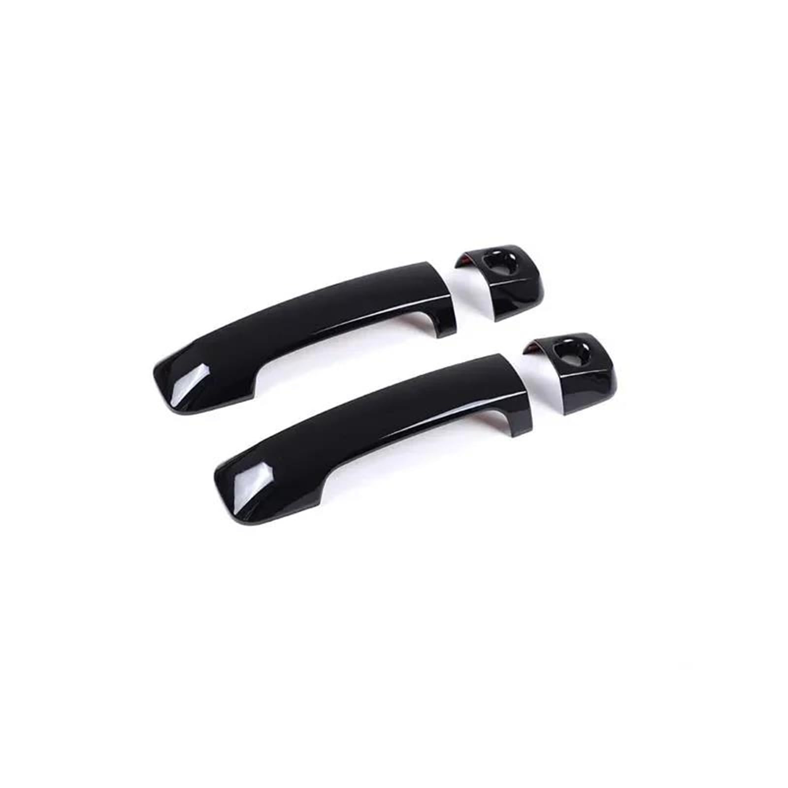 JTWMTY for FJ for Cruiser 2007 2008 2009 2010-2021 ABS Car Outer Door Handle Cover Trim Auto Accessories Stickers(Black)