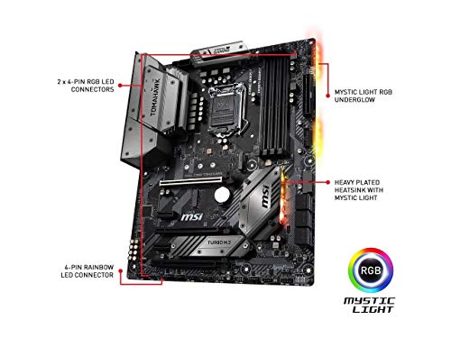 Msi Mag Z390 Tomahawk Lga1151 (Intel 8Th And 9Th Gen) M.2 Usb 3.1 Gen 2 Ddr4 Hdmi Dp Cfx Dual Gigabit Lan Atx Z390 Gaming Motherboard #TOP3