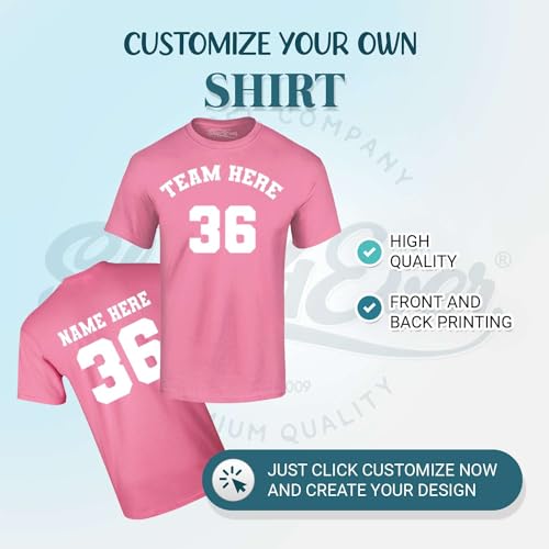 Custom Sports Team Jersey Your Name and Number T-Shirt2