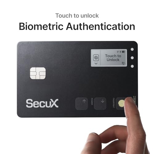 SecuX Shield Bio Crypto Hardware Wallet - Secure Biometric Authentication, Cold Storage Card for NFT, Bitcoin, Ethereum, Cardano, ERC20, BEP20, and More2