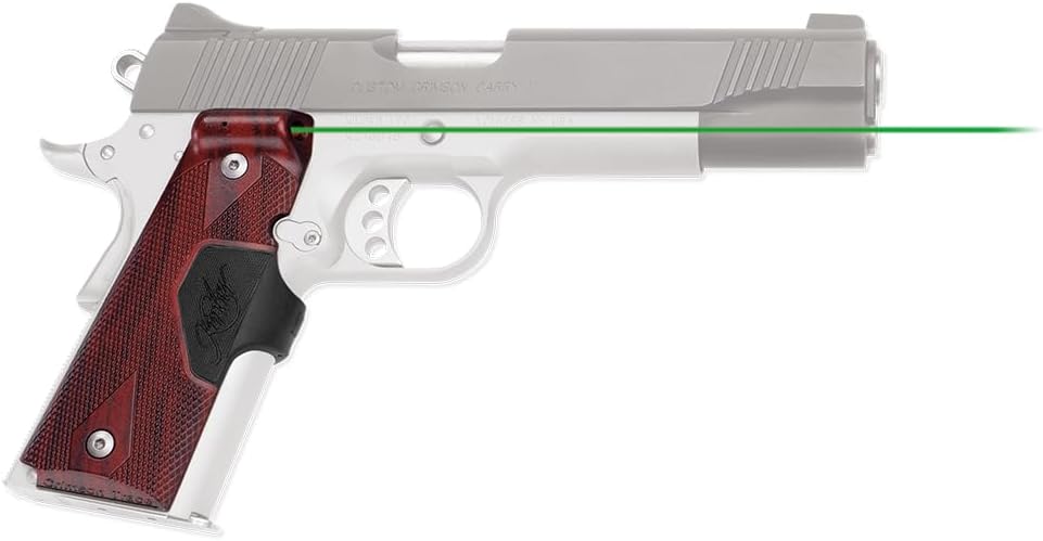 Crimson Trace LG-401 Lasergrips with Heavy Duty Construction and Instinctive Activation for 1911 Full-Size Pistols, Defensive Shooting and Competition