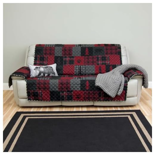 Rustic Cabin Style Redwood Trail Sofa Cover