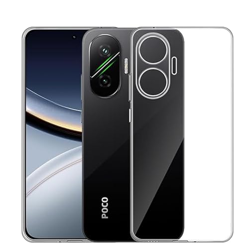 For Xiaomi POCO F7 �P�[�X �V���I�~ POCO F7 �J�o�[ �yKibnco�z�N���A �Ռ��z�� �\�t�g�J�o�[ ����TPU �V���R�� �ϏՌ� �h�o ���ϖh�~ ���^ �w��h�~ �����h�~ �S�ʕی�J�o�[ �Ή�