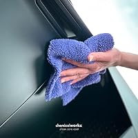 Chemicalworkz Edgeless Soft Touch: Lackschonende Premium Mikrofasertücher mit 500GSM - schonend weiche & fusselfreie Poliertücher für die Autopflege - Auto Microfasertücher | 40x40cm | lila – Ansicht 5