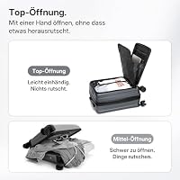 Münicase Reisekoffer M 50 cm, Laptopfach, TSA, Businessgrey – Ansicht 5