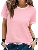 Tissu: Ce t-shirt basique pour femme est confectionné dans un mélange de 65% polyester et 35% coton. Doux, léger et respirant, il est idéal pour être porté toute la journée