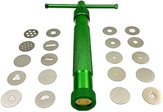 TERMATH Clay Extruder Gun Fondant Extruder with 20 Tips Sugar Paste Extruder Cake Decor Tools