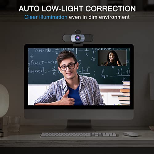 Emeet 1080P Hd Webcam C960 Web Camera With Microphone, 90°Pov Pc Camera W/2 Noise-Canceling Mics &Privacy Cover, Plug & Play Usb Webcam For Video Callling, Zoom/Skype/Facetime,Pc/Mac/Laptop - Grey #TOP4