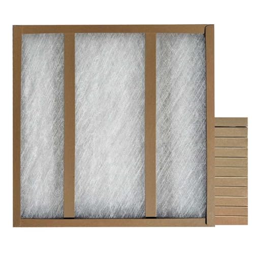 24x24x1 Glasfloss Fiberglass Air Filter, Double Strut, GDS Series, Made in USA, Actual Size: 23 5/8 x 23 5/8 x 3/4 (Box of 12)
