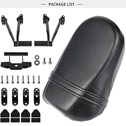 Motorcycle Passenger Seat And Foot Pegs Kit Compatible With Kawasaki Vulcan S 650 Vn650 2015-2022 #TOP6