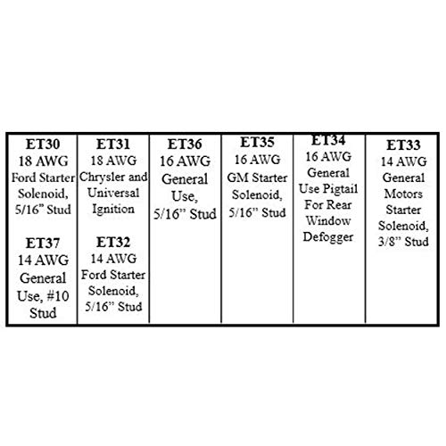 Sherco-Auto 16 Piece Master Fusible Link Wire Assortment Kit - 8 Types 2 Of Each - Made In The Usa #TOP2
