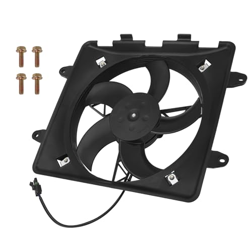 JAVIK Radiator Cooling Fan Assy with Shroud Fit for Polaris Sportsman 700 800 2004-2014 ACE 325 750 900 2015-2016 RZR 570 800 2008-2022,OEM#2410413 2410366 2410901
