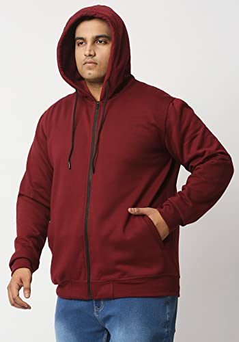 Image of Wear Your Opinion Men's Plus Size Fleece Zipper Hoodie Jacket