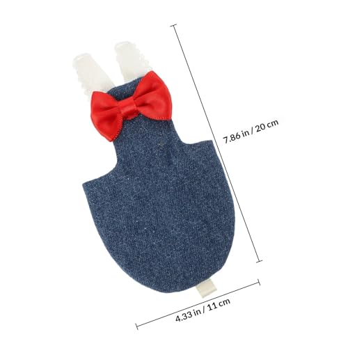 Couche-Culotte pour Oiseau Réutilisable, Légère, Coton Bleu – vue 2