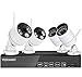 YESKAMO Wireless Security Camera System Outdoor 1080p [Floodlight & Audio] 2 x Floodlight Home Cameras 2 x Standard IP Camera 8 Channel NVR Support Two Way Talk,Color Night Vision,PIR Motion Detection