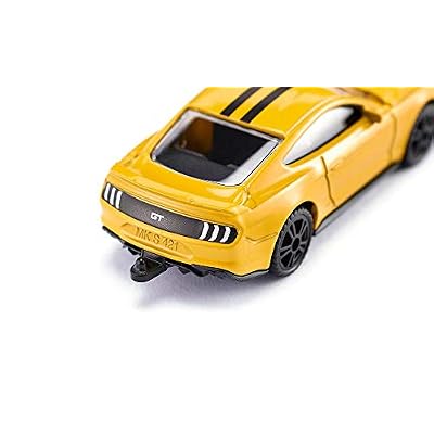 Siku Ford Mustang GT 1526 | Diecast Metal & Plastic Toy Vehicle Replica | Yellow Color | V8 Engine, Sporiting Rims, Legendary Muscle Car | Collectible Blister Series