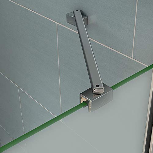 Mamparas de Ducha Panel Fijo Cristal esmerilado Antical 8mm - Barra 45cm - 120x200cm