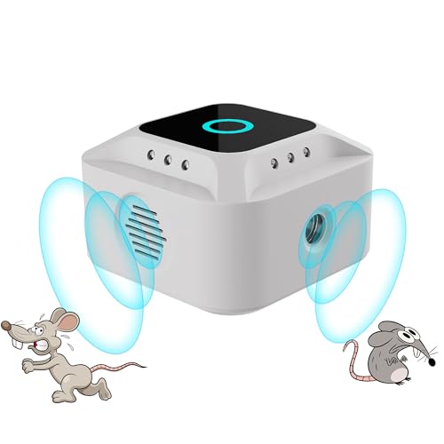 LEMENG Repellente per parassiti Spina ad ultrasuoni, Repellente per roditori Dispositivo elettronico per Interni Controllo ratti con luci, Repellente per scoiattoli ad ultrasuoni