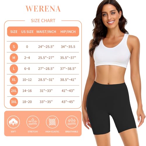 Image of Womens Slip Shorts for Under Dresses Smooth Anti Chafing Underwear Seamless Safety Under Shorts
